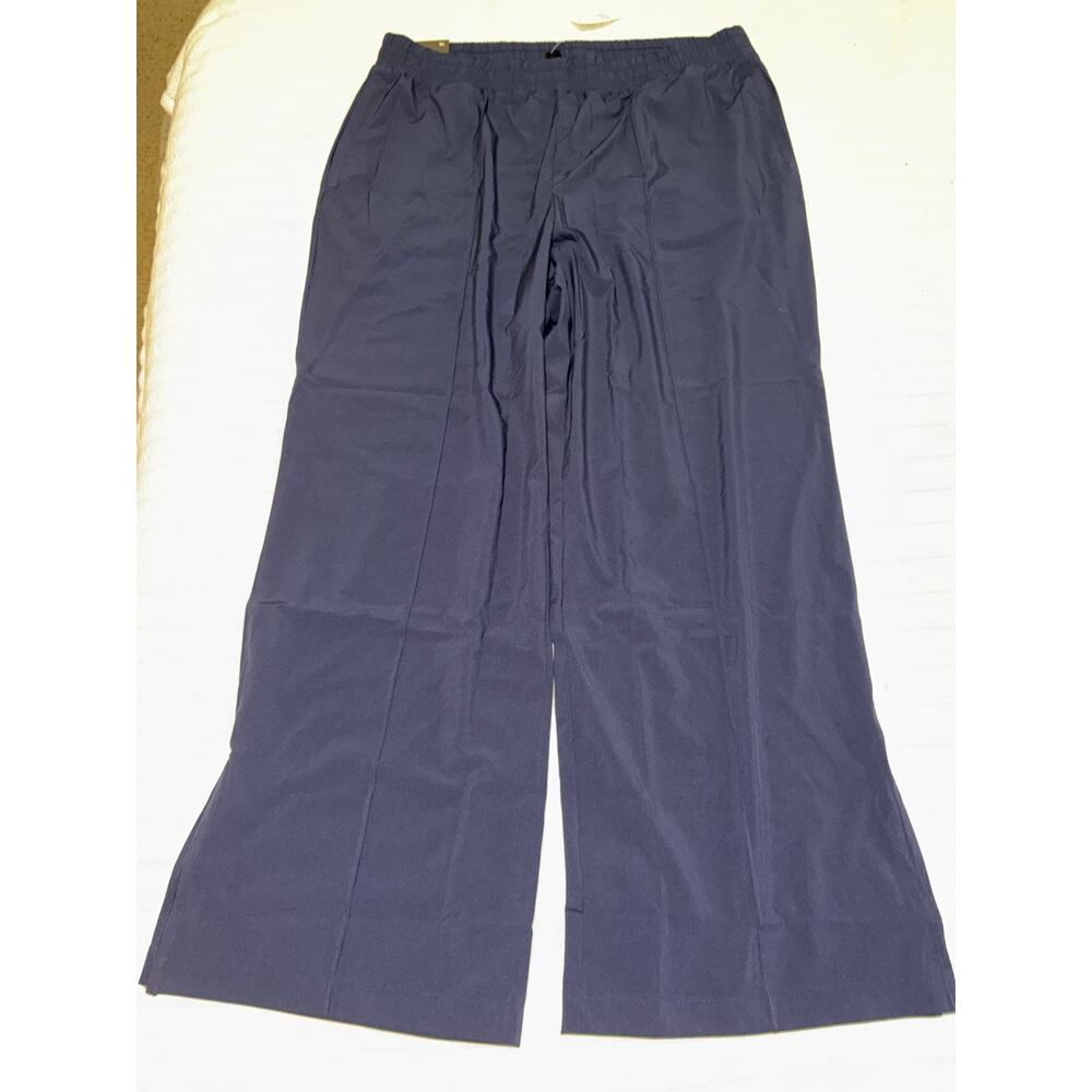 Gap for XL athletic pants navy blue split hem new